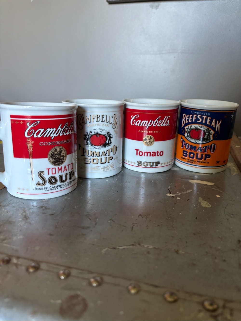 Campbell’s soup mugs. Set of 4.